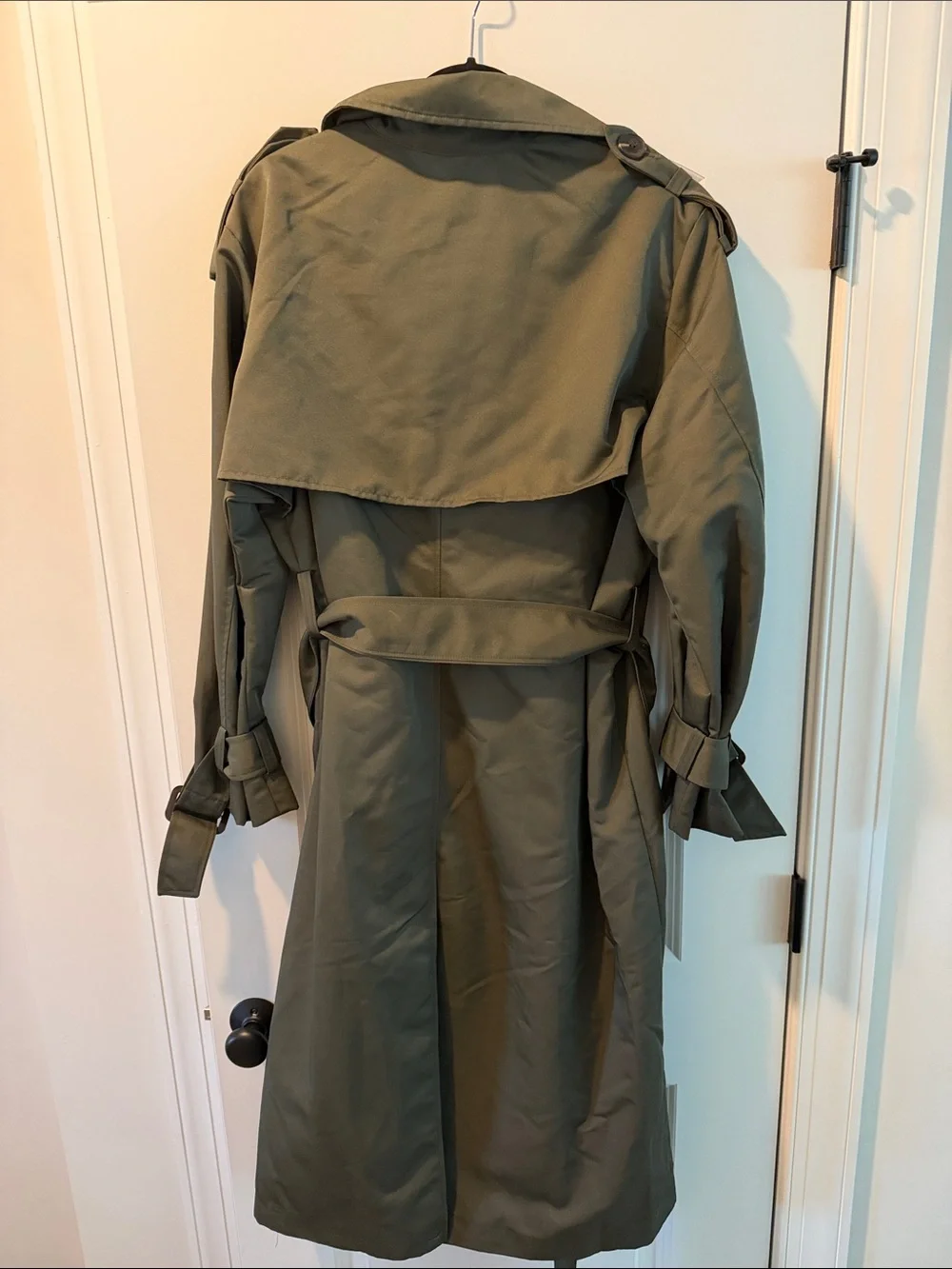 H&M Olive Trench Coat with Belt